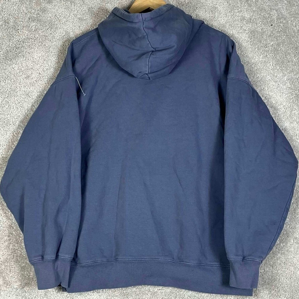 Brandy Melville Hoodie Women One Size Blue Hawaii USA Oversized Sweatshirt - Picture 6 of 12
